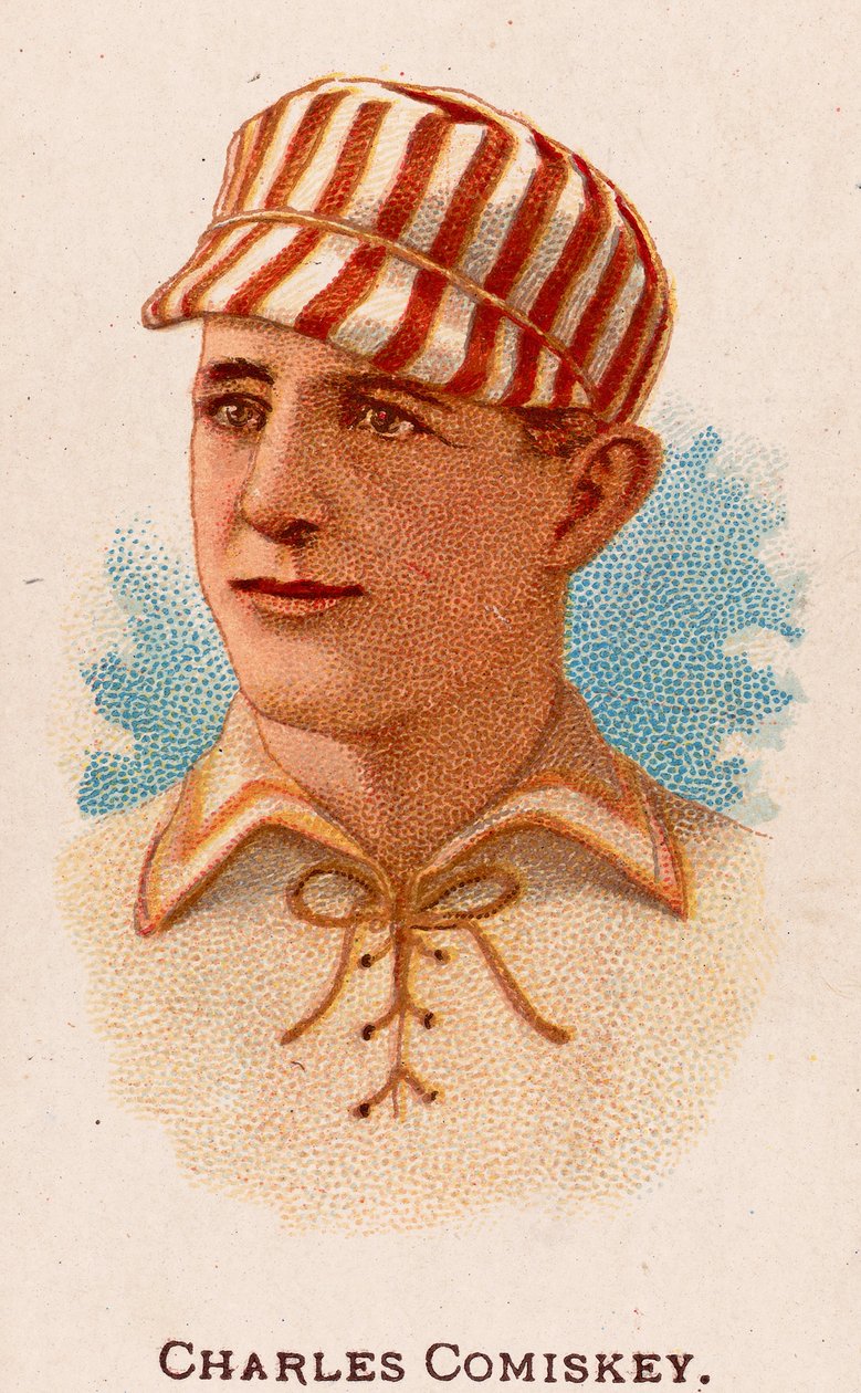 Portret Charlesa Comiskeya, 1887 r. autorstwa American School