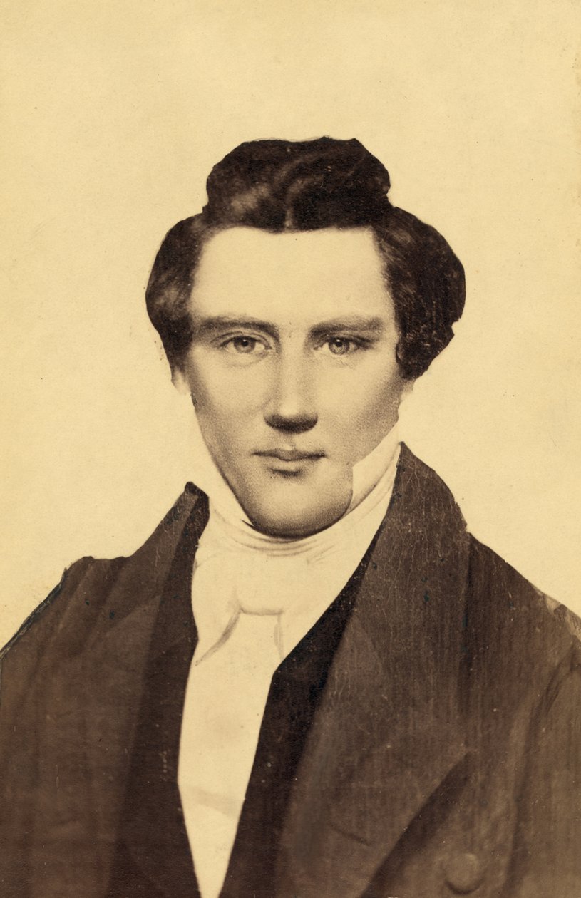 Portret Józefa Smitha (1805-44), założyciela mormonizmu. autorstwa American School