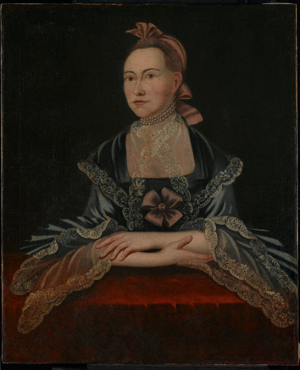 Portret kobiety, ok.1765 autorstwa American School