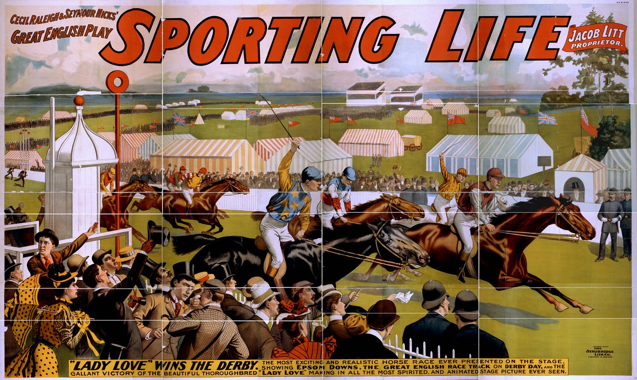 Plakat Sportowe Życie, 1898 autorstwa American School