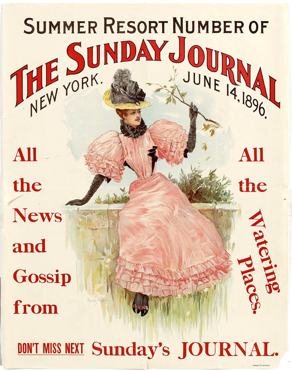 Letni numer "The Sunday Journal", Nowy Jork, 14 czerwca 1896, 1896 (druk) autorstwa American School