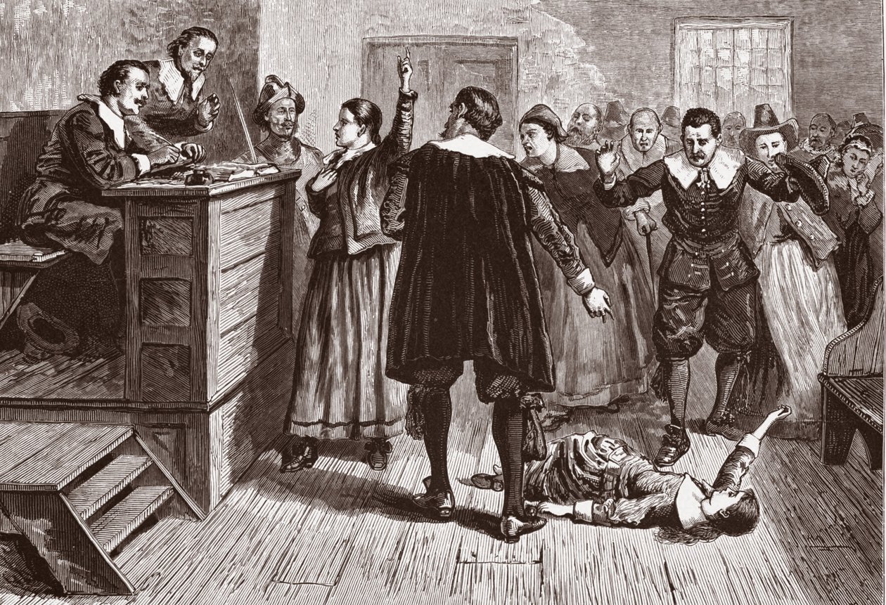 Czary w wiosce Salem; od pionierów w osadzie Ameryki: od Florydy w 1510 do Kalifornii w 1849; Rzemiosło Williama A; pub. 1876 autorstwa American School