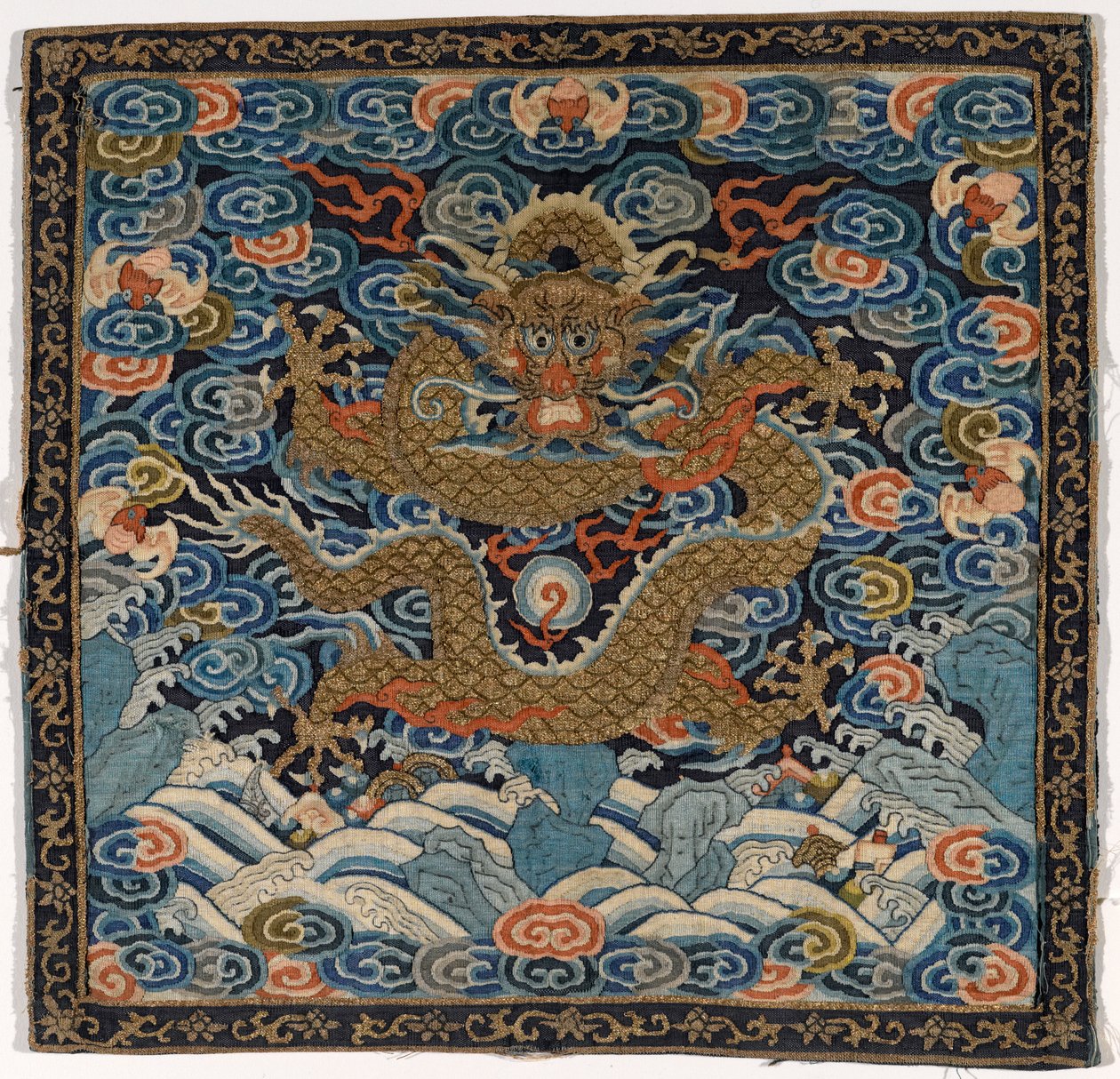 Mandarin Square (jedwabne i metalowe nici) autorstwa Chinese School