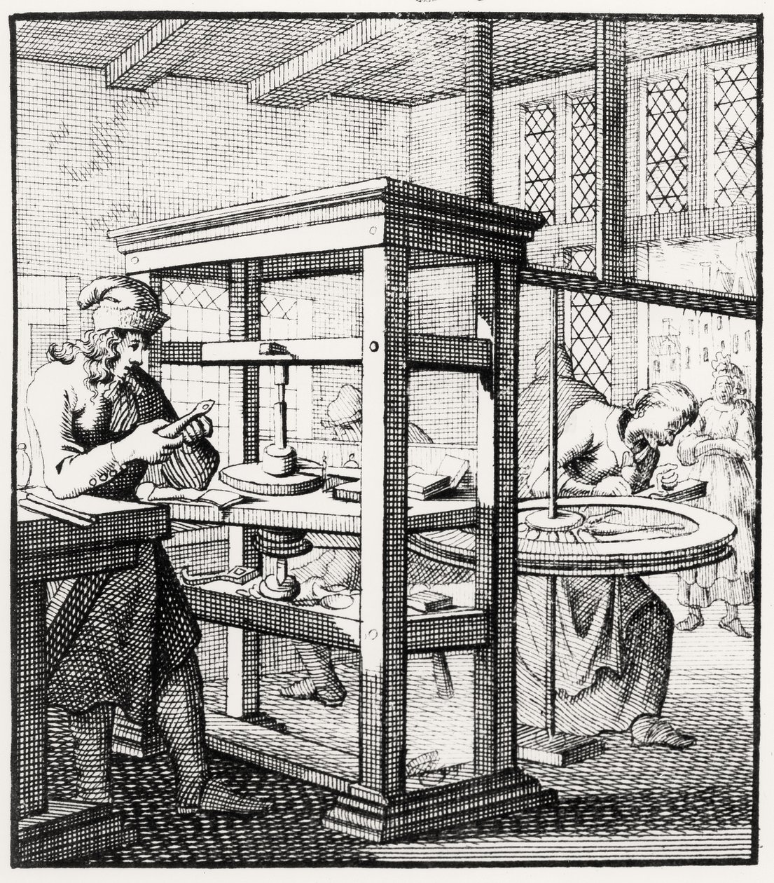 Diamentowa polerka, 1718 autorstwa Dutch School