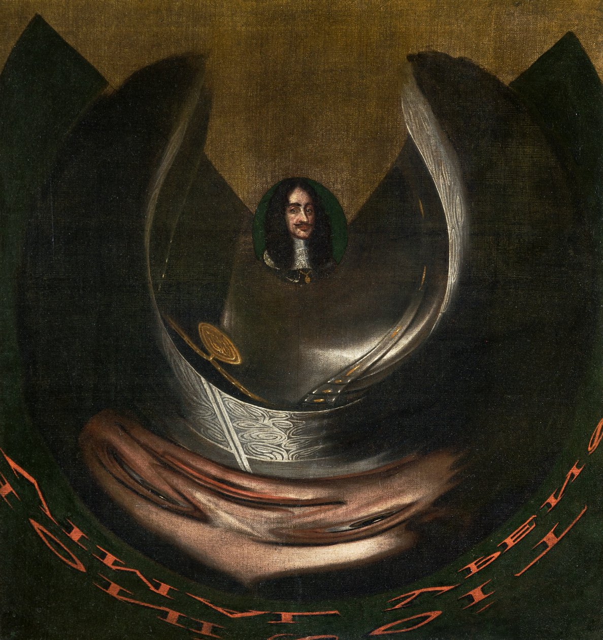 Anamorficzny portret Karola II autorstwa English School