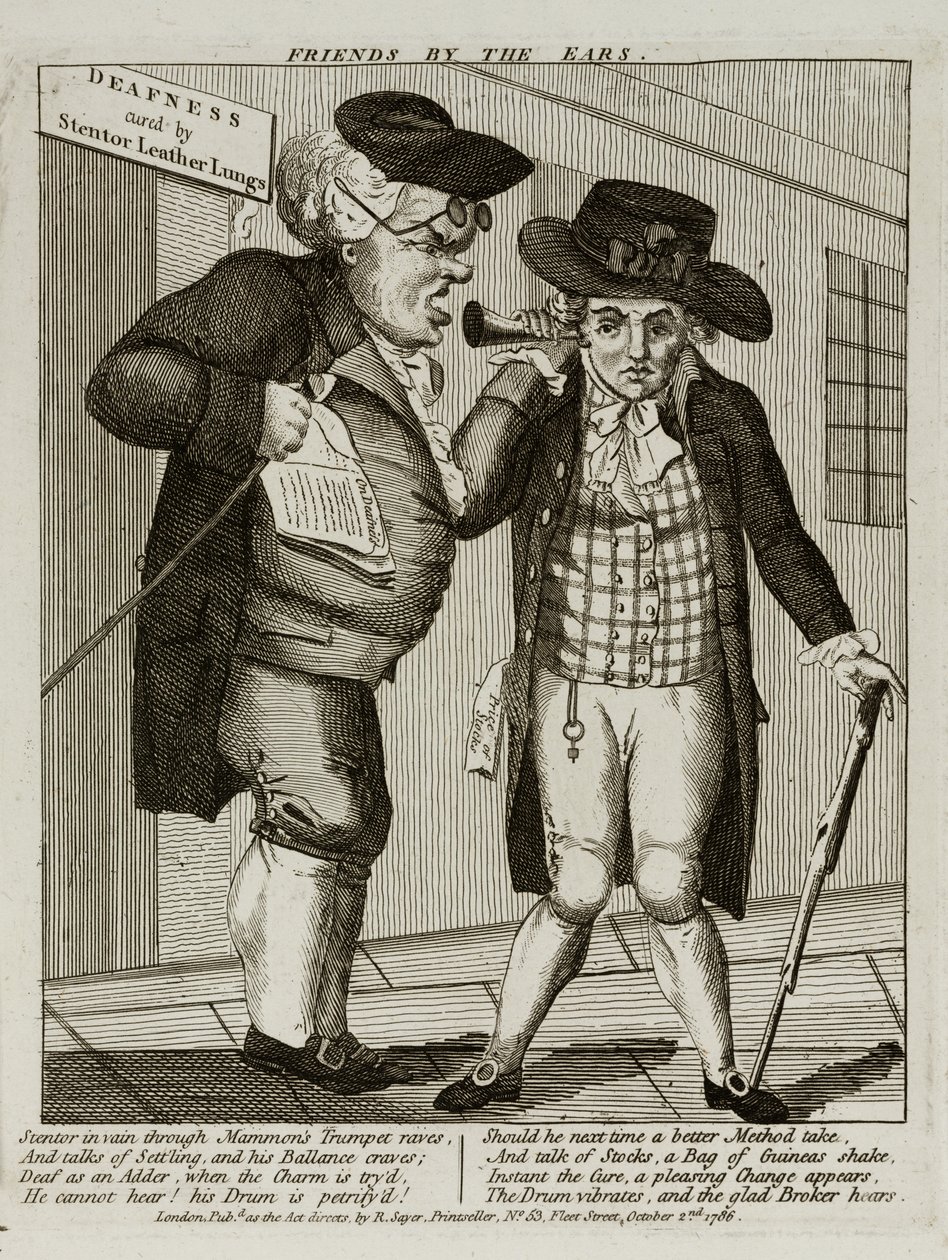 Przyjaciele po uszach, 1786 autorstwa English School