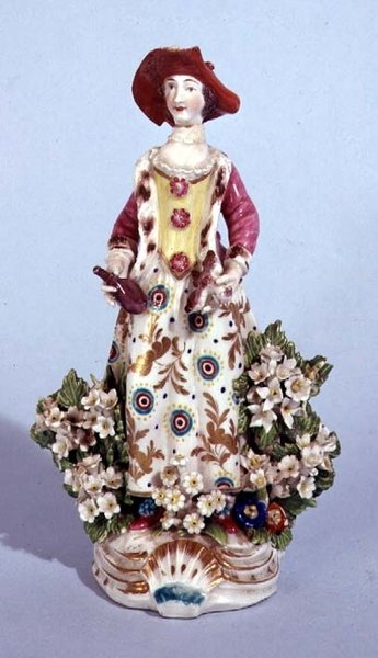 Figura Ameryki Longton Hall z serii Cztery kontynenty, ok. 1758 (porcelana) autorstwa English School