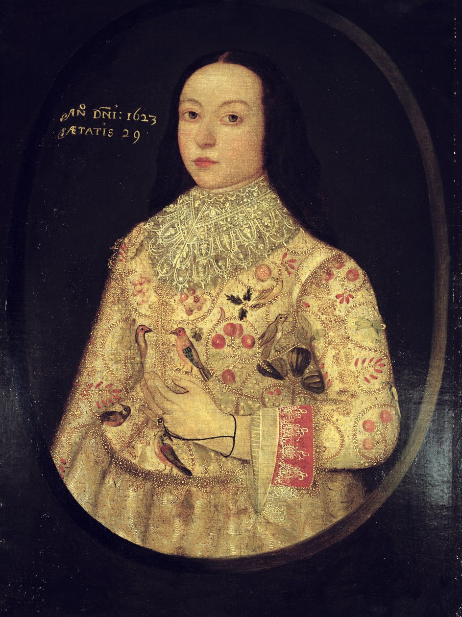Portret Amy Seymour, 1623 autorstwa English School