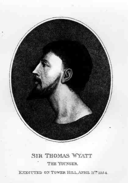 Portret sir Thomasa Wyatta Młodszego (ok. 1521-54) autorstwa English School