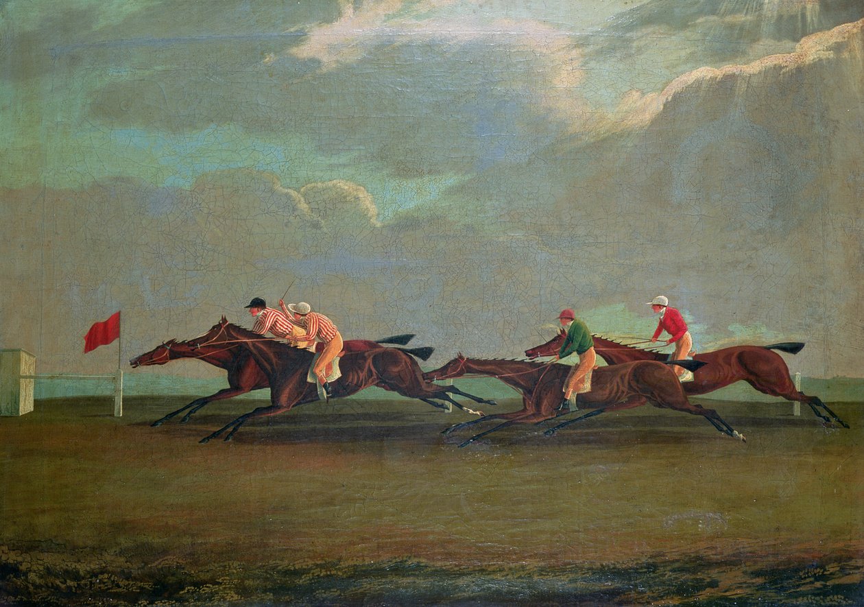 Wyścigi w Cheltenham, 1826 autorstwa English School