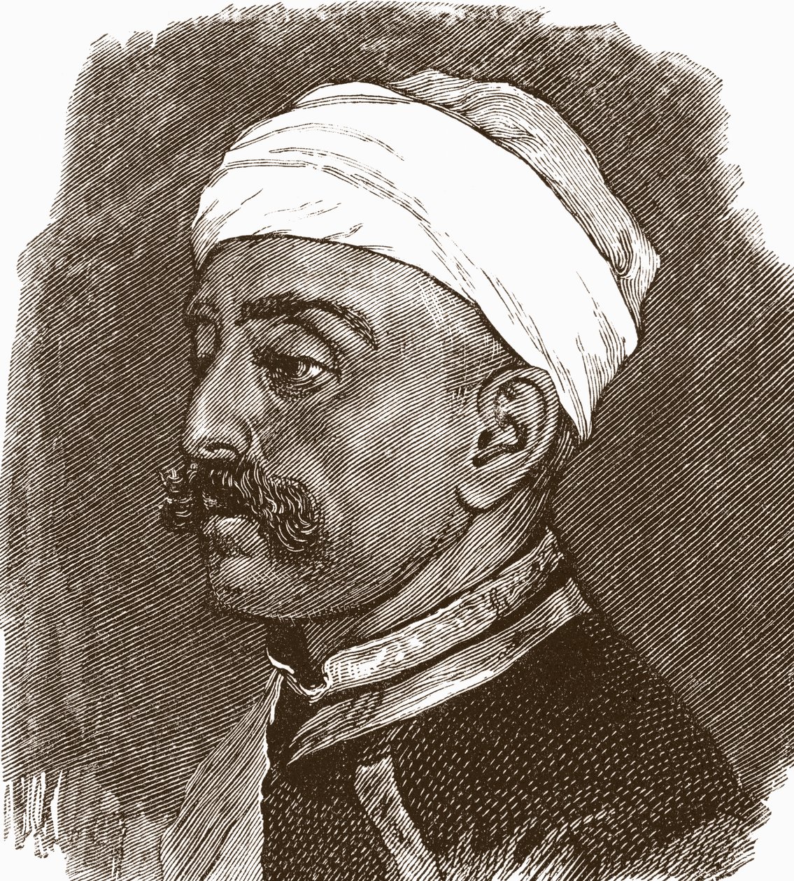 Sir Mir Turab Ali Khan z The Magazine of Art, opublikowany w 1878 r. autorstwa English School