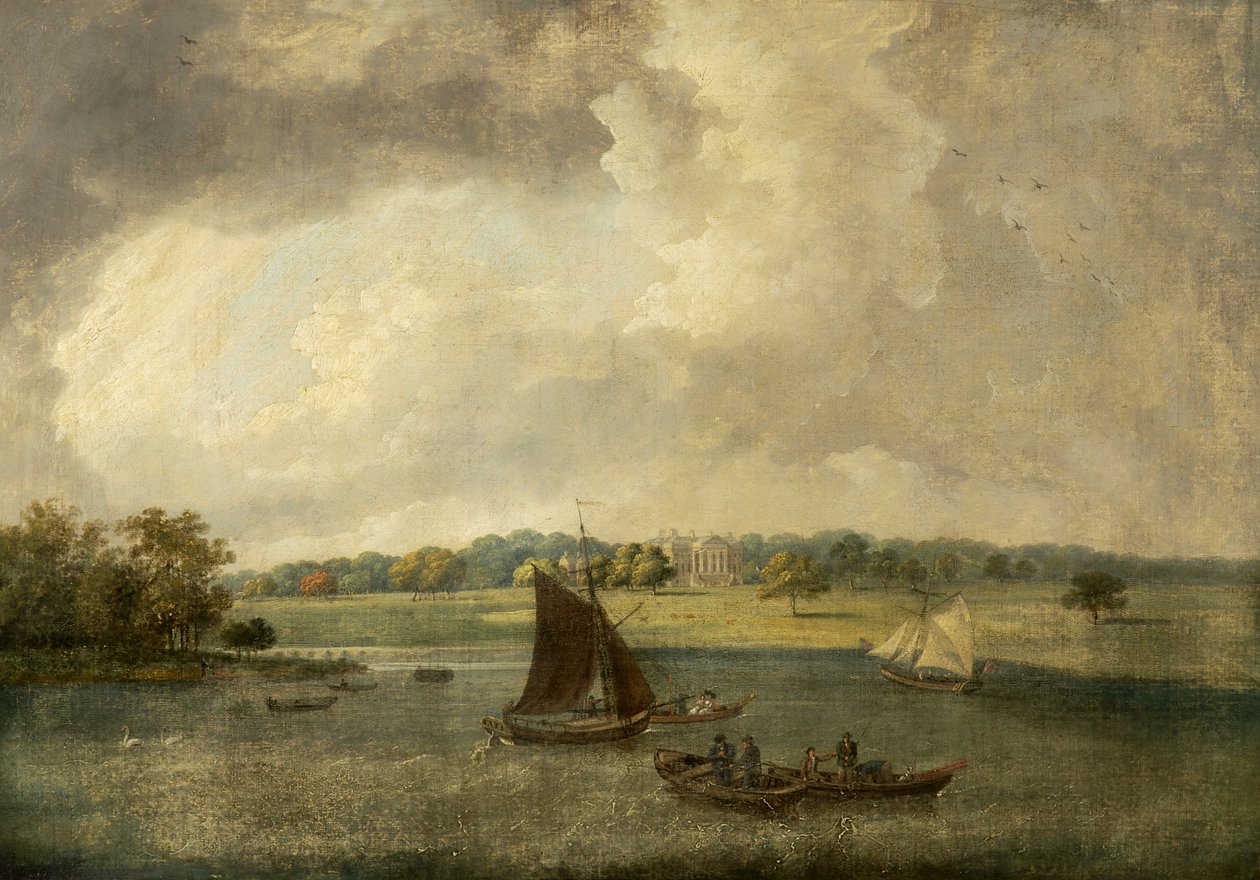 Tabley House z całej Mere, Cheshire, 1800-50 autorstwa English School