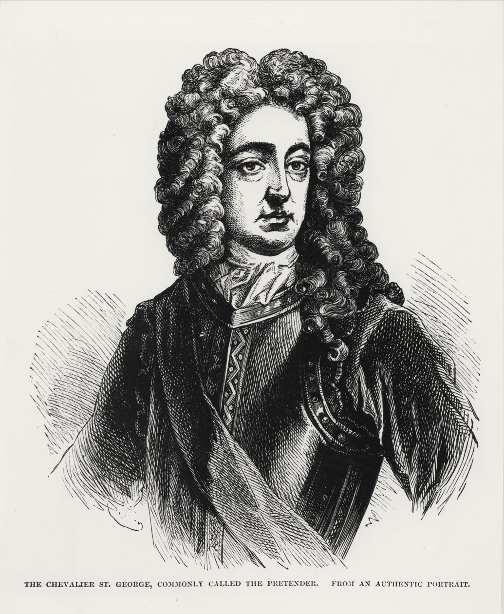 Kawaler St. George, powszechnie nazywany pretendentem (1688-1766) autorstwa English School