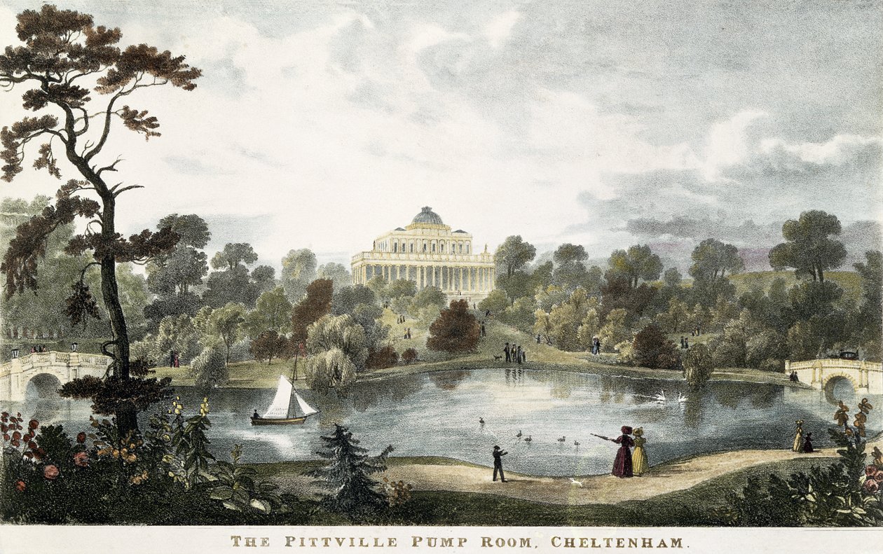 Pijalnia Pittville, Cheltenham, ok. 1835 r. autorstwa English School
