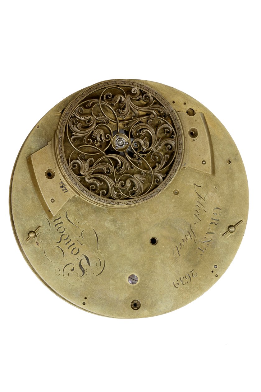 Tylna płyta Zegara Cumming, ok.1767 (metalowa) autorstwa English School