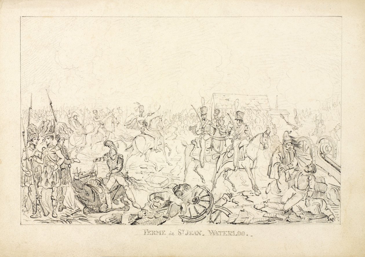 Waterloo, 1815 r autorstwa English School