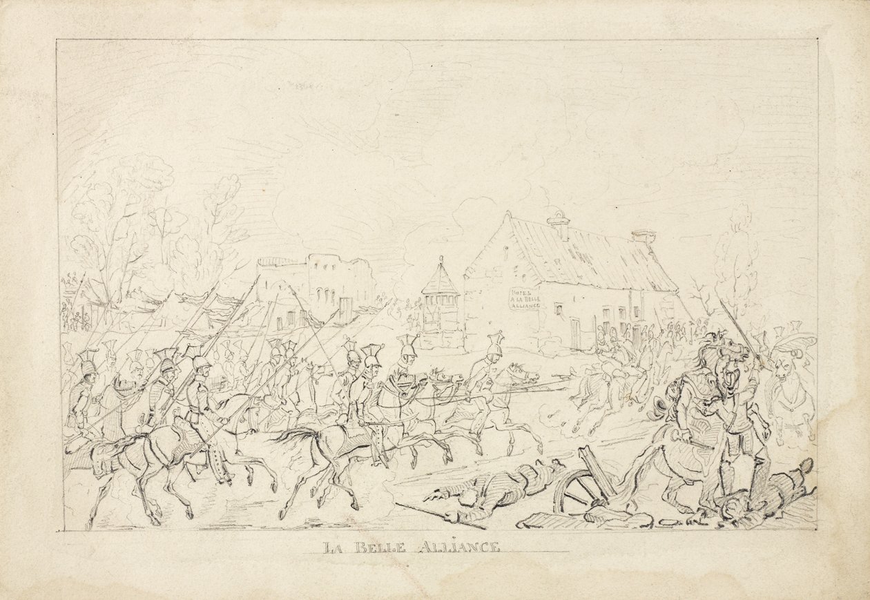 Waterloo, 1815 r autorstwa English School