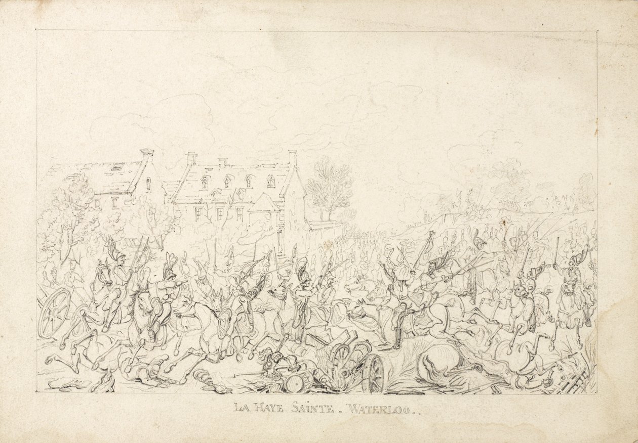 Waterloo, 1815 r. autorstwa English School
