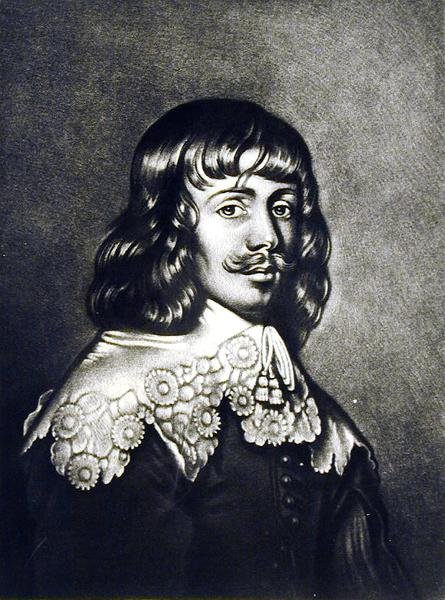 William Hamilton (1616-51) 2. książę Hamilton, ilustracja z Portretów postaci sławnych w historii brytyjskiej, ryty przez Roberta Dunkartona (1744-c.1817) (mezzotinta) autorstwa English School