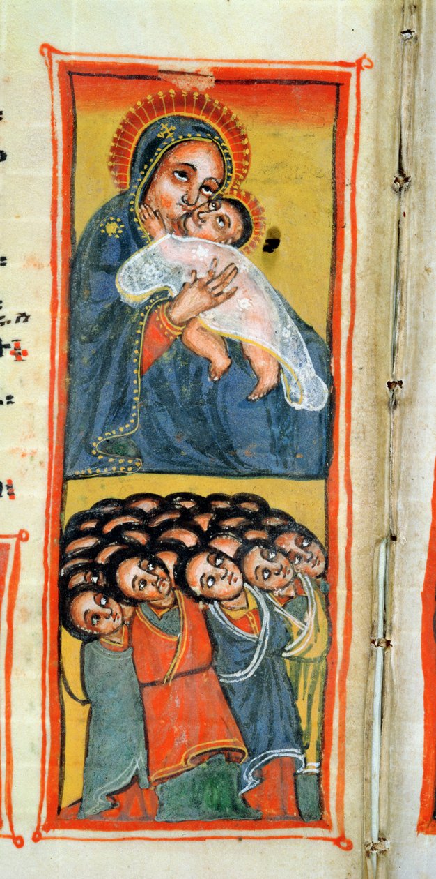 W.916 fol.12v Madonna z Dzieciątkiem autorstwa Ethiopian School