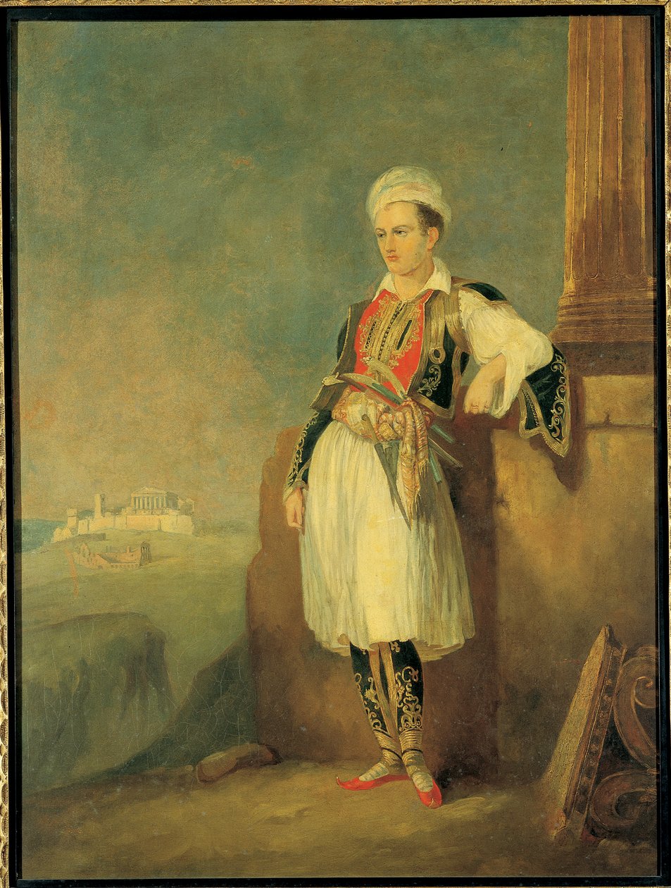 Portret poety Lord George Noel Byron, 1830 autorstwa European School
