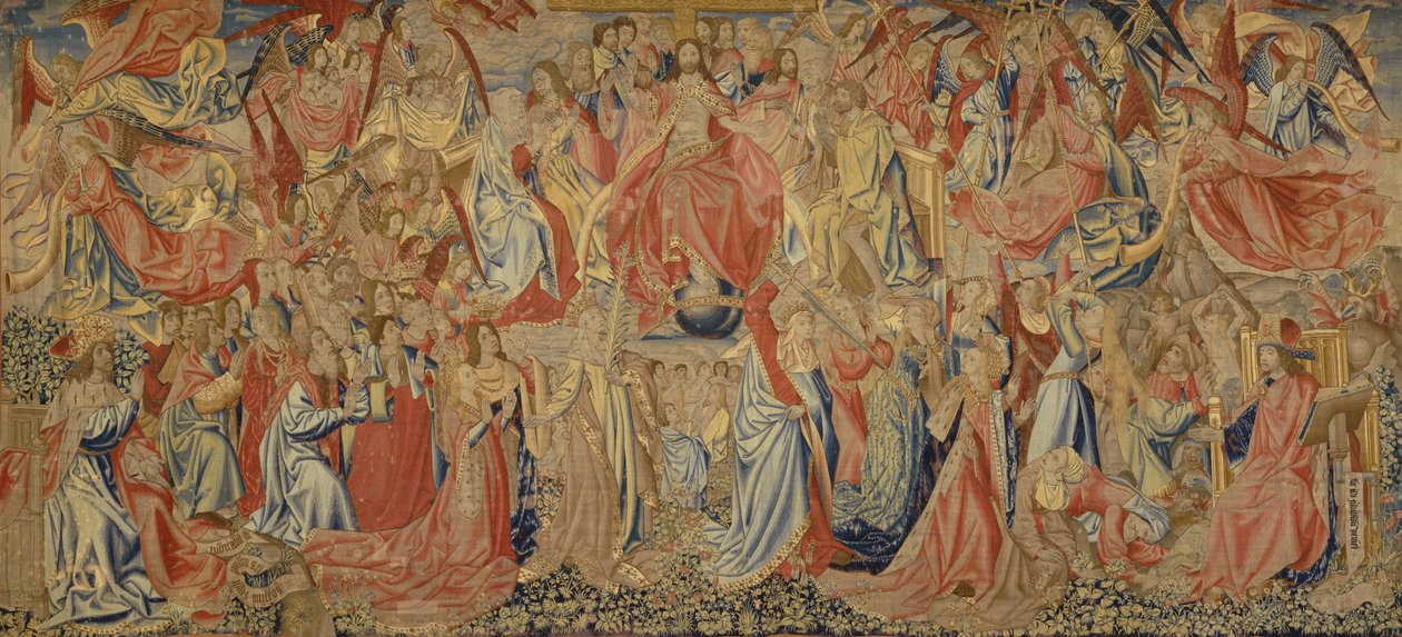 Sąd Ostateczny, ok. 1500 (wełna i jedwab) autorstwa Flemish School