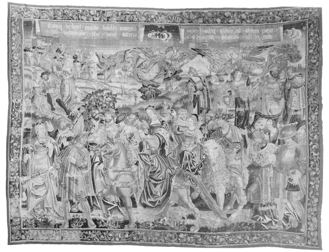 Procesja Guli, ok. 1510 (wełna i jedwab) autorstwa Flemish School