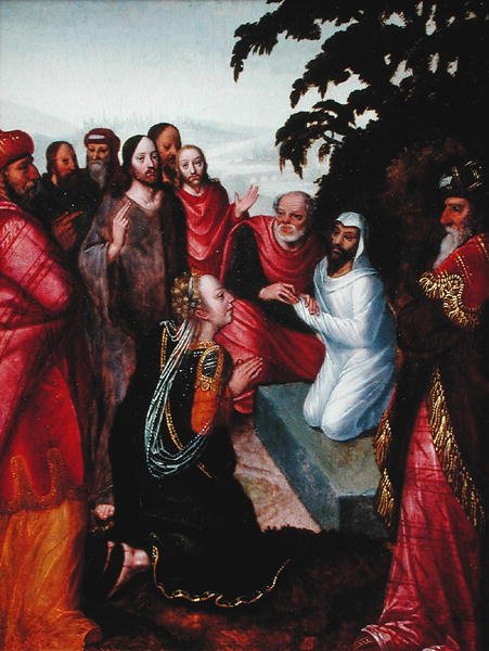 Zmartwychwstanie Łazarza autorstwa Flemish School