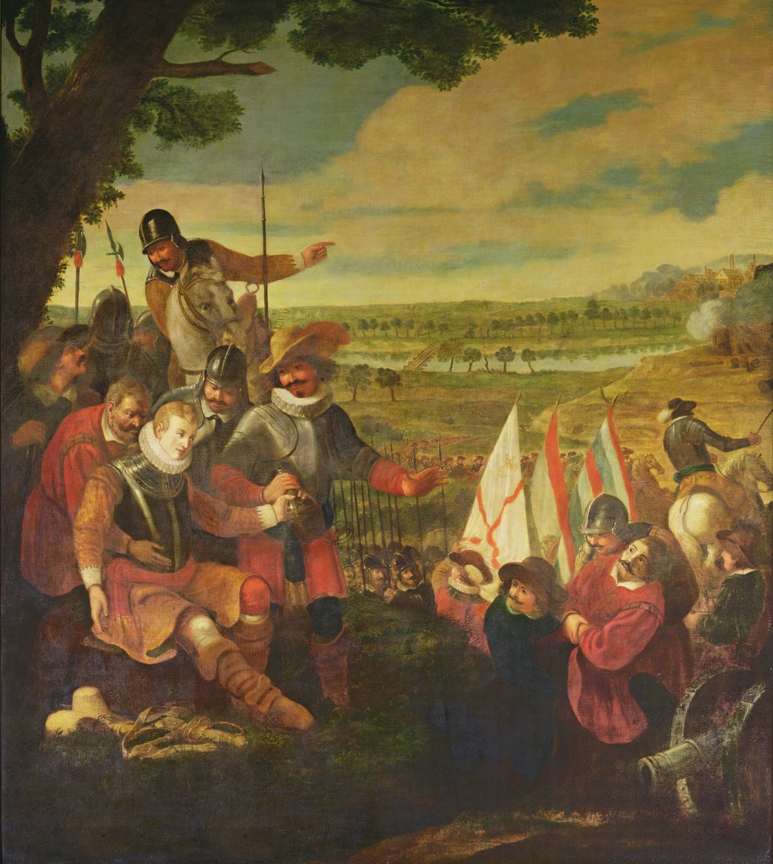 Zranienie Sir Philipa Sidneya (1554-86) w bitwie pod Zutphen, 22 września 1586 autorstwa Flemish School