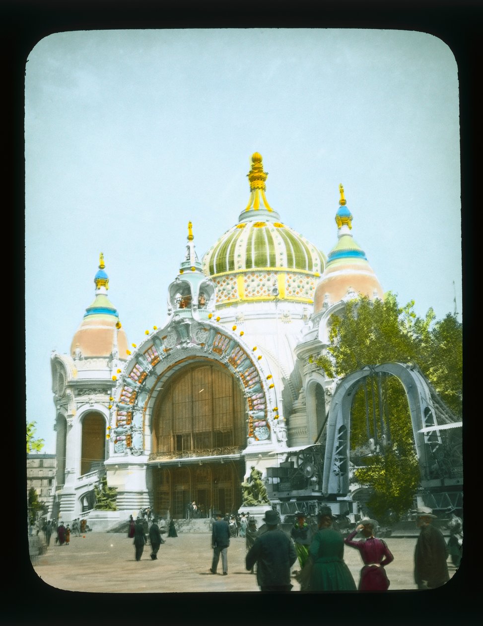 Ekspozycja Paryska: Pałac Hutnictwa i Kopalń, 1900 (zjeżdżalnia z latarnią) autorstwa French Photographer