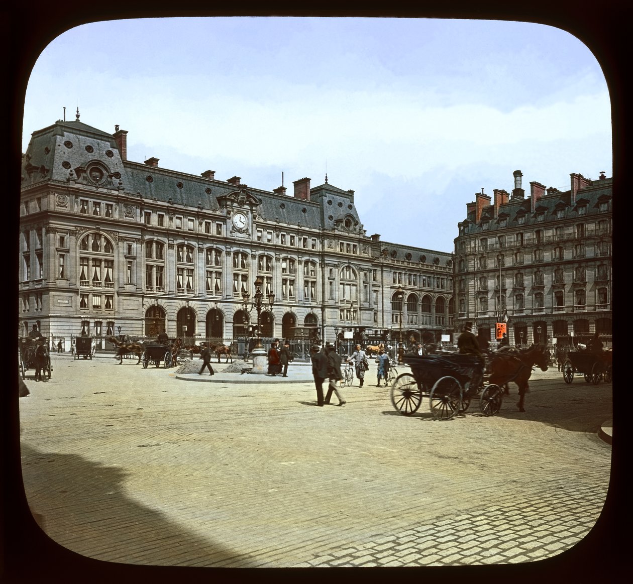 Ekspozycja Paryska: Stacja St. Lazare, 1900 (zjeżdżalnia z latarnią) autorstwa French Photographer