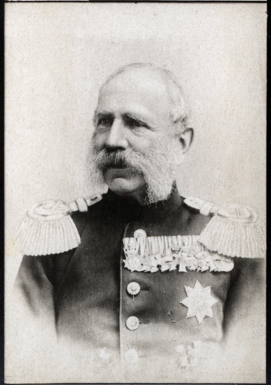 Portret Alberta Saksonii (Albert Frederic) (1828-1902), króla Saksonii autorstwa French Photographer