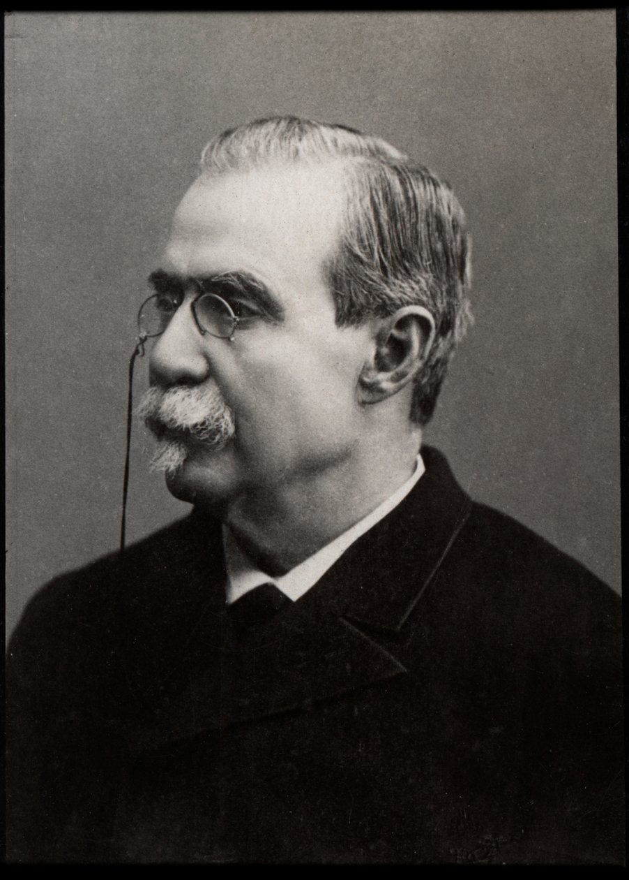 Portret Antonio Canovas del Castillo (1828-1897), hiszpańskiego polityka i historyka. autorstwa French Photographer