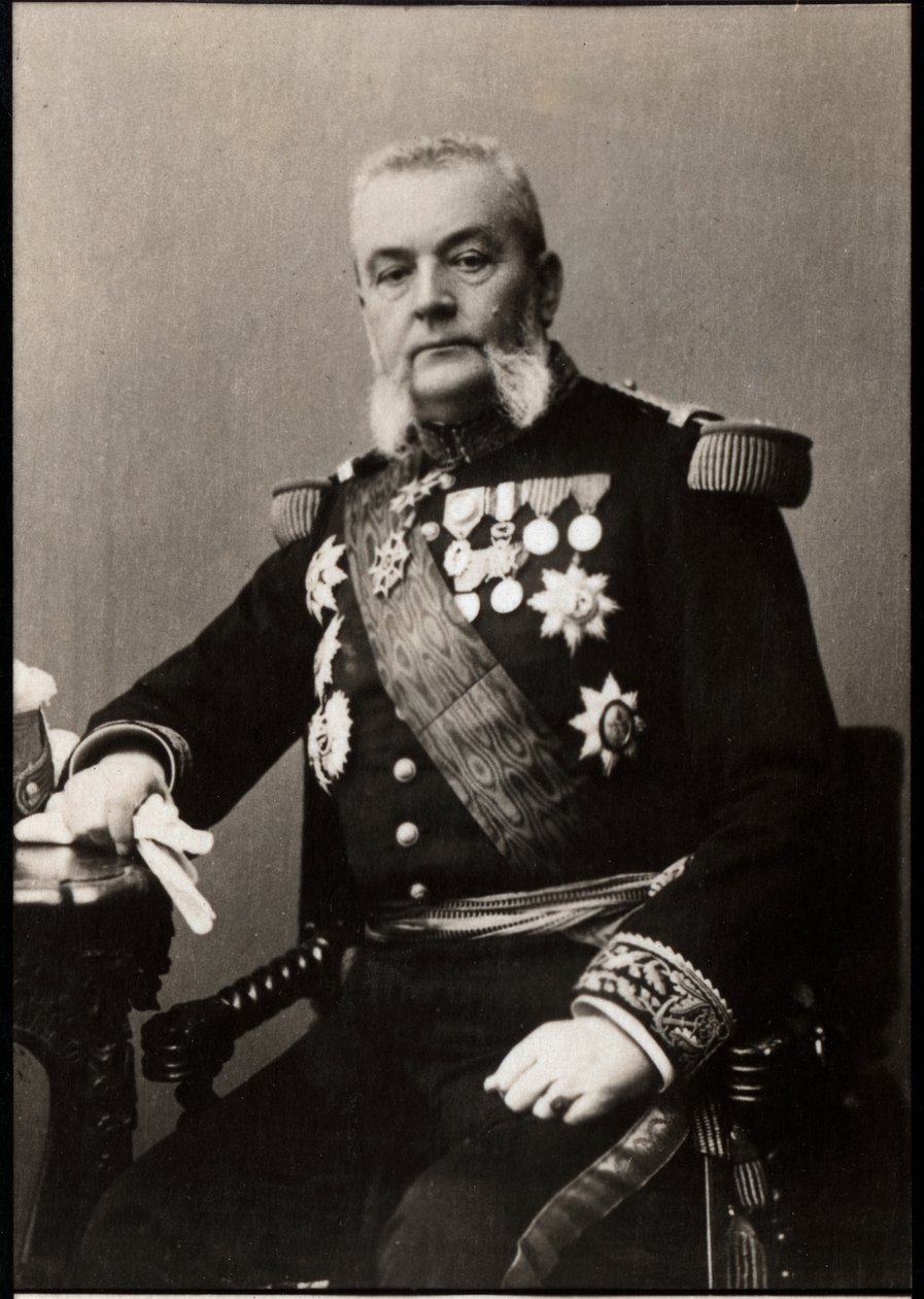Portret Armanda Besnarda (1833-1903), admirała francuskiego. autorstwa French Photographer