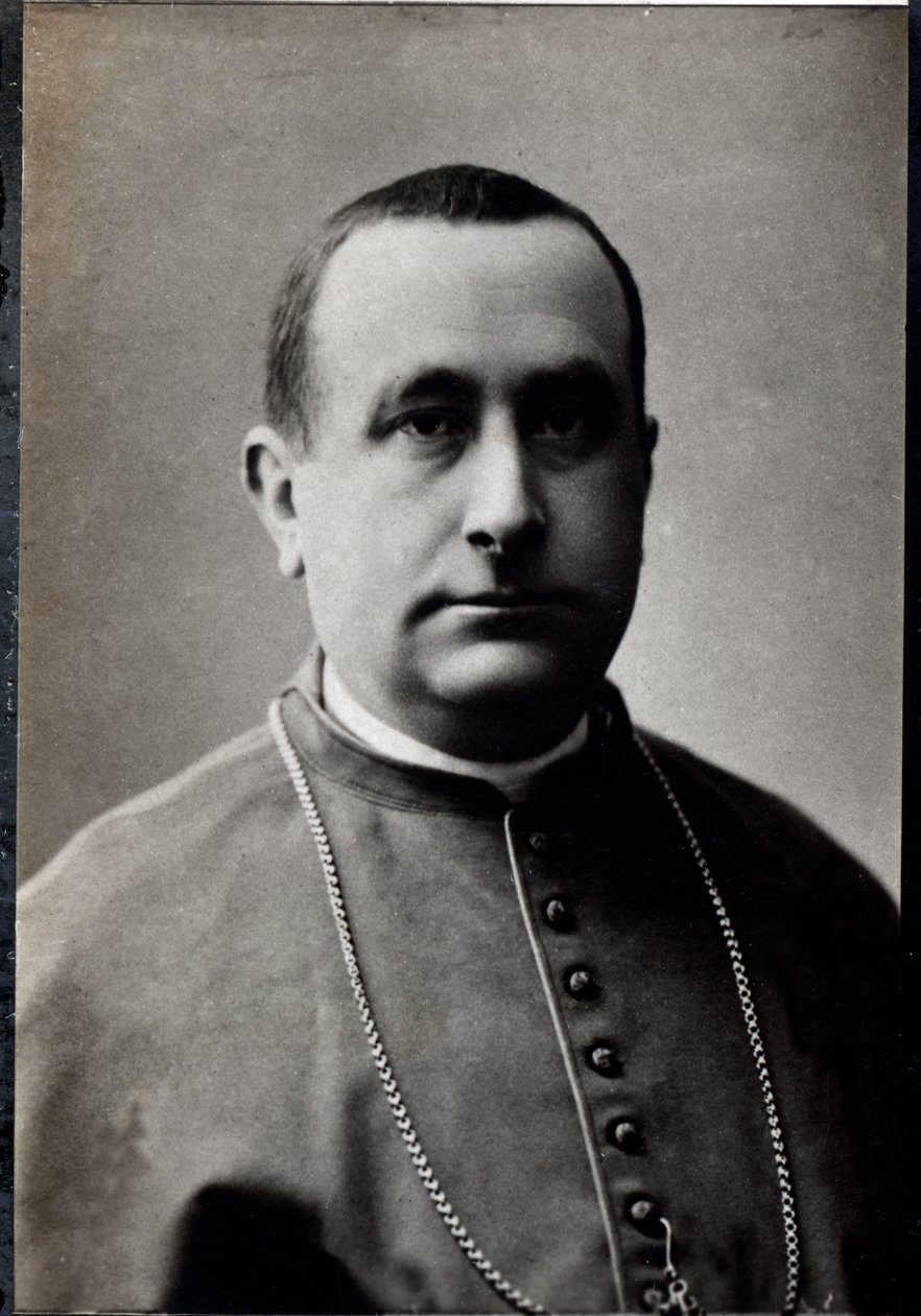 Portret Camilla Siciliano di Rende (1847-1897), włoskiego kardynała. autorstwa French Photographer