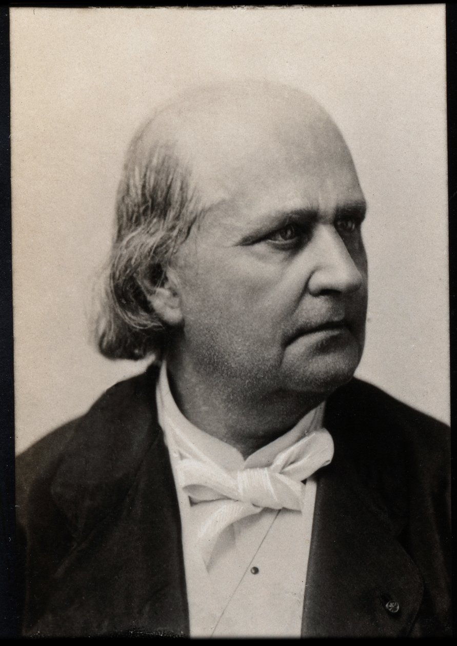 Portret Charlesa Marie Leconte de Lisle (de lIsle) (1818-1894), poety francuskiego. autorstwa French Photographer