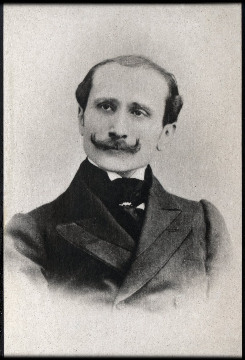 Portret Edmonda Rostanda (1868-1918), francuskiego poety i dramaturga. autorstwa French Photographer