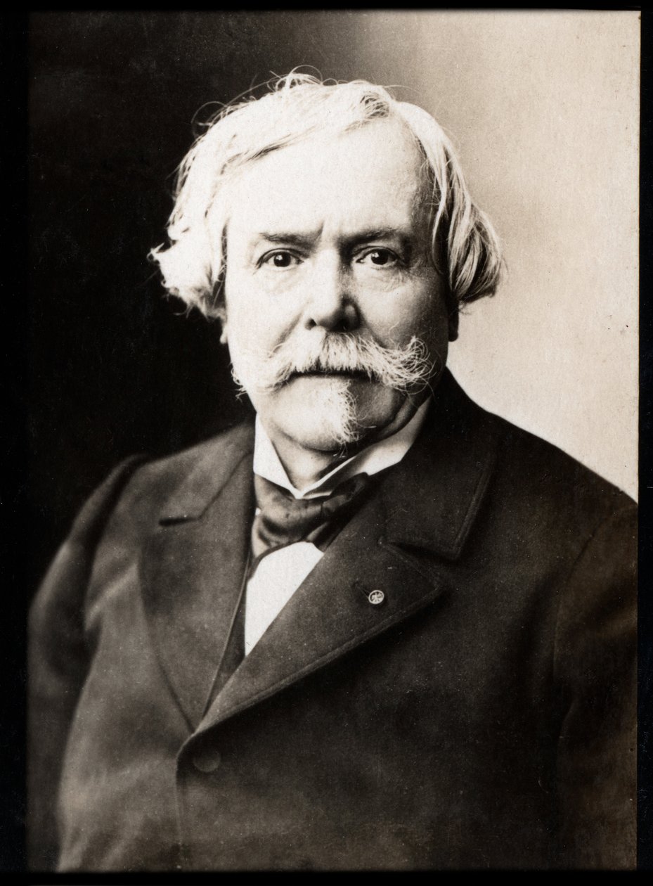 Portret Edmonda de Goncourta (1822-1896), francuskiego pisarza i założyciela Academie Goncourt. autorstwa French Photographer