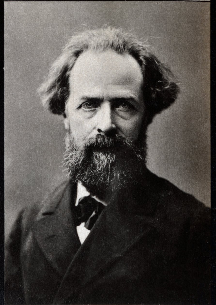Portret Elysee Reclus (1830-1905), francuskiego geografa, pisarza i anarchisty. autorstwa French Photographer