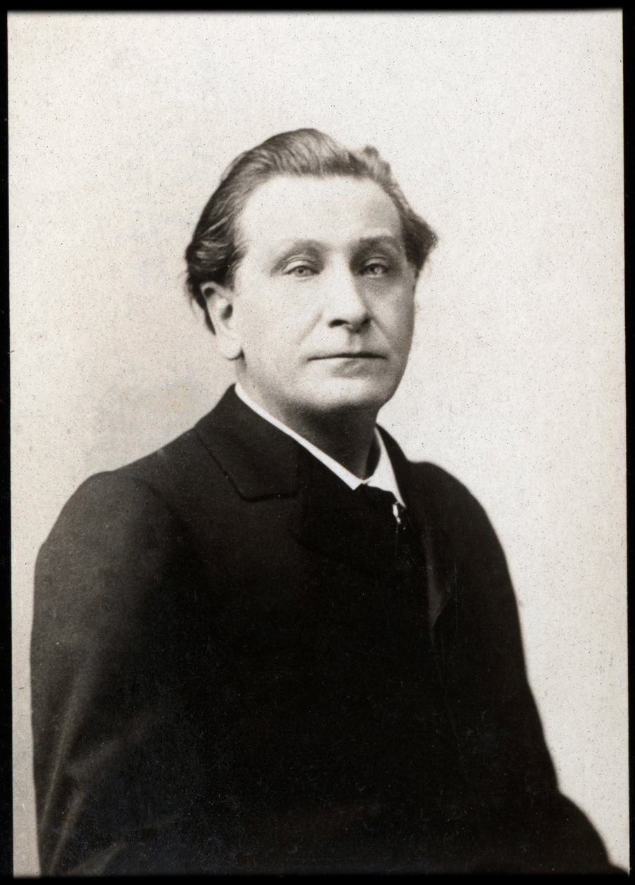Portret Francois Coppee (1842-1908), francuskiego poety i powieściopisarza. autorstwa French Photographer