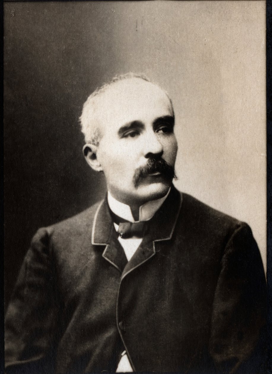 Portret Georgesa Clemenceau (1841-1929), francuskiego polityka i dziennikarza. autorstwa French Photographer