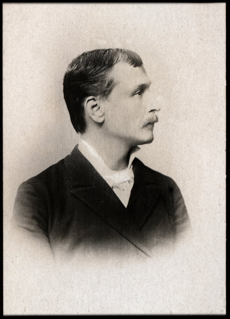Portret Georgesa Courteline (1858-1929), francuskiego dramaturga i powieściopisarza. autorstwa French Photographer