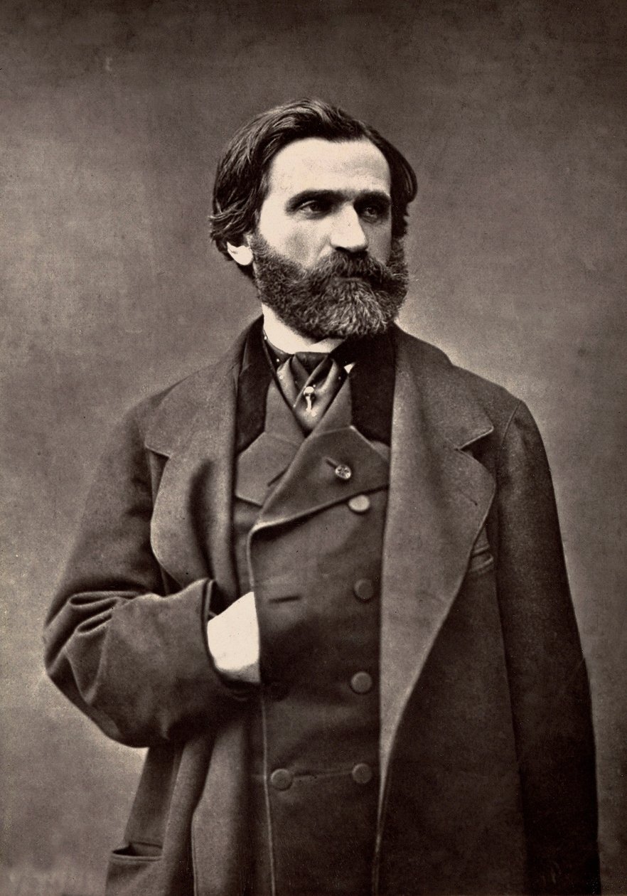 Portret Giuseppe Verdi autorstwa French Photographer