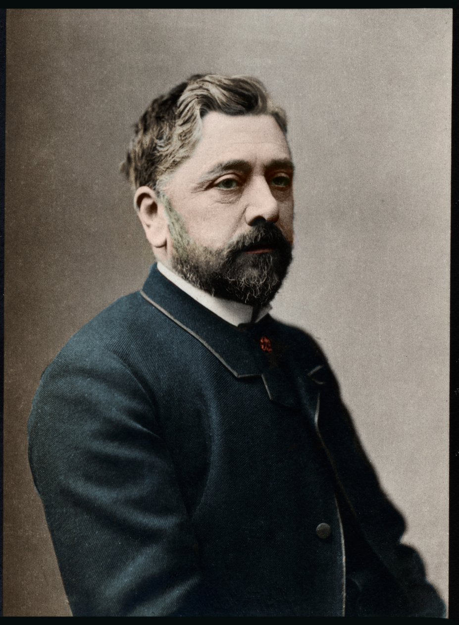 Portret Gustawa Eiffla (1832-1923), francuskiego inżyniera. autorstwa French Photographer