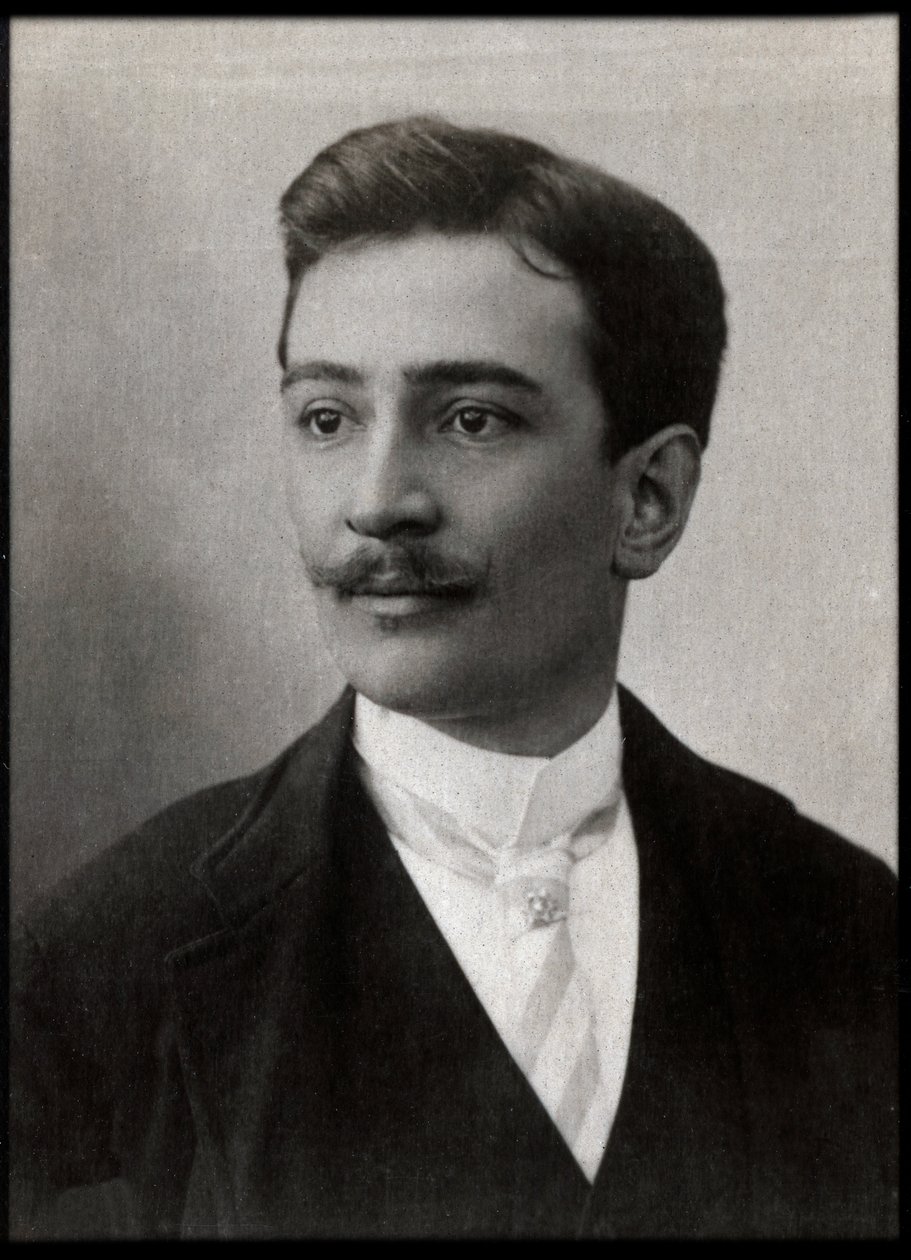 Portret Hugues Le Roux (1860-1925), francuskiego dziennikarza i polityka. autorstwa French Photographer