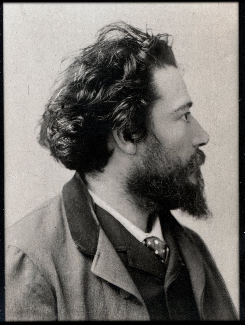 Portret Jeana Francois Victora Aicarda (1848-1921), francuskiego poety, dramaturga i powieściopisarza. autorstwa French Photographer