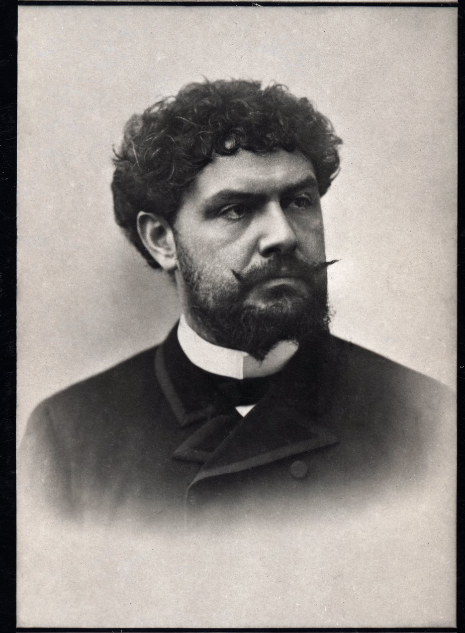 Portret Jeana Richepina (1849-1926), francuskiego poety, powieściopisarza i dramaturga. autorstwa French Photographer
