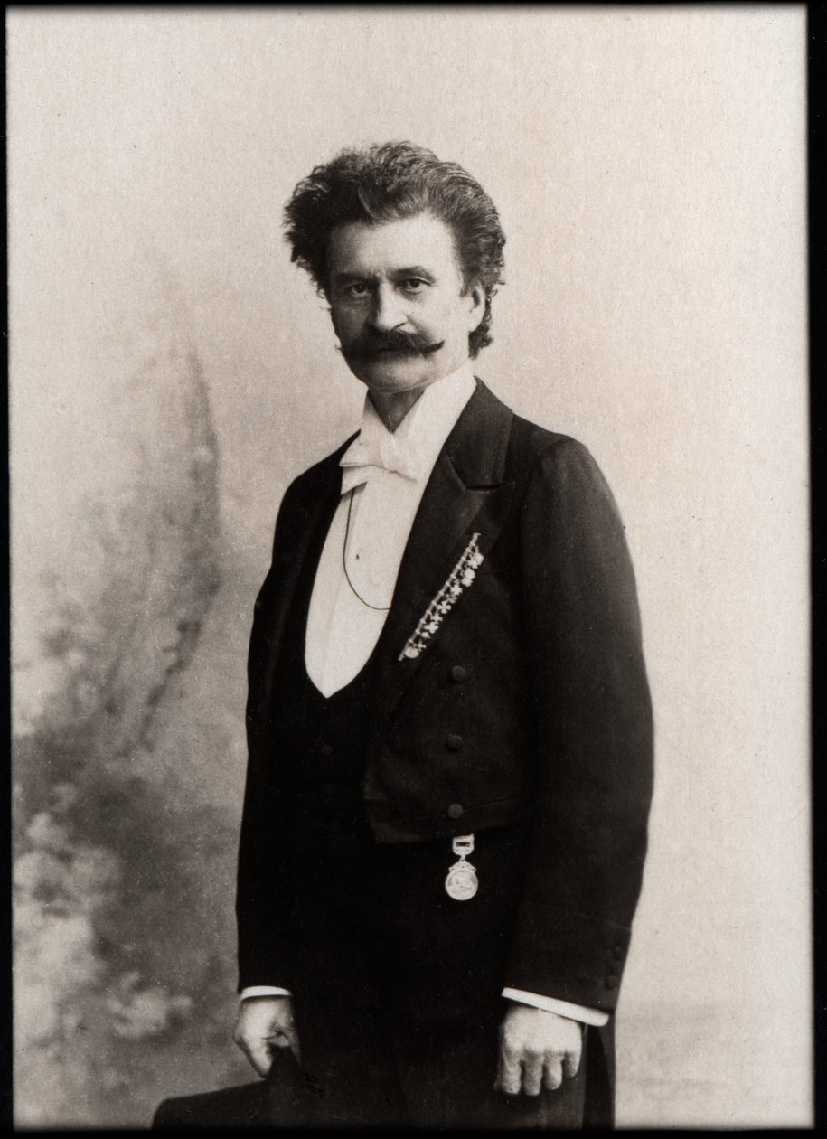 Portret Johanna Straussa II (1825-1899), austriackiego kompozytora. autorstwa French Photographer