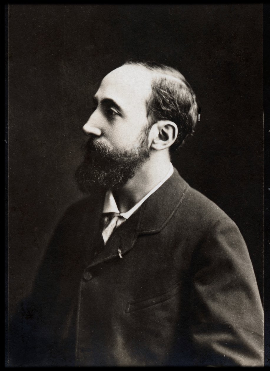 Portret Julesa Claretie (1840-1913), francuskiego pisarza. autorstwa French Photographer