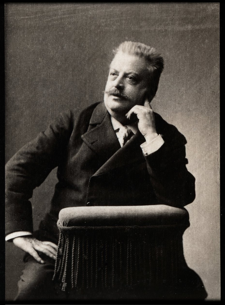 Portret Julesa Danbe (1840-1905), francuskiego dyrygenta. autorstwa French Photographer